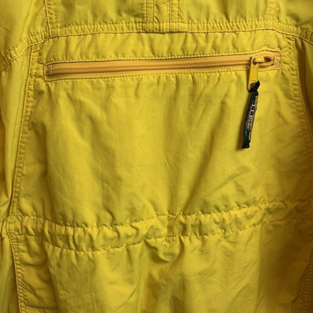 L.L. Bean Womens Yellow Anorak Jacket Size Large - Picture 4 of 9